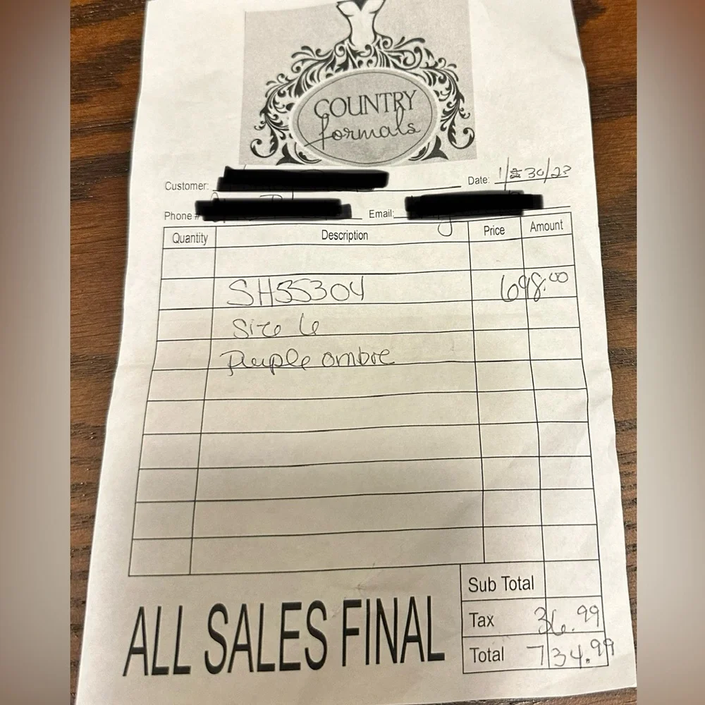 Beautiful Ombre Purple Sherri Hill prom dress!! - Picture 11 of 11